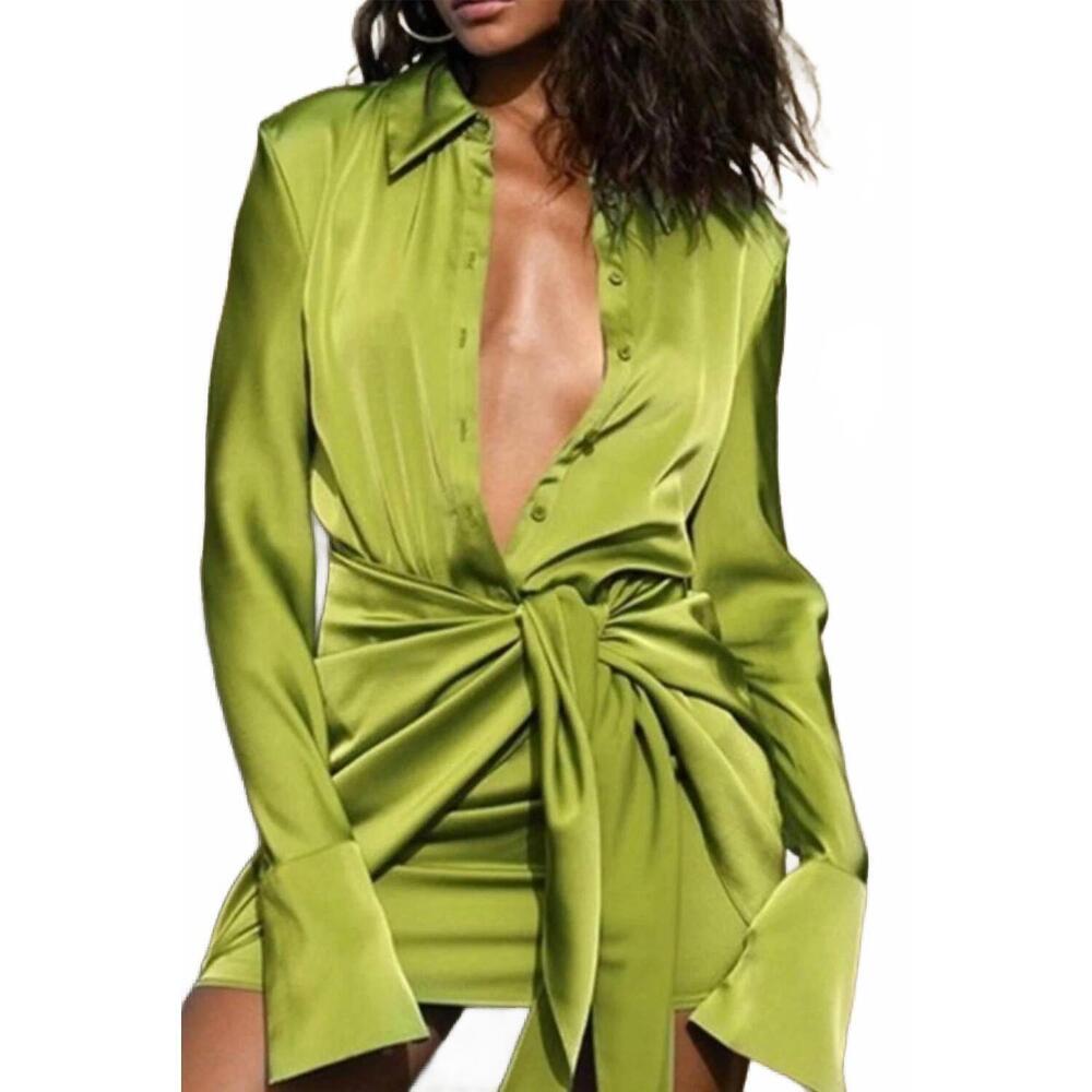 NEW YACHT CLUB ACCESS on top resort dress in olive